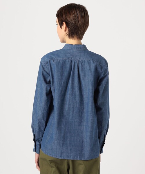 【MACPHEE】デニムシャンブレー レギュラーカラーシャツ デニムシャンブレー レギュラーカラーシャツ（シャツ/ブラウス