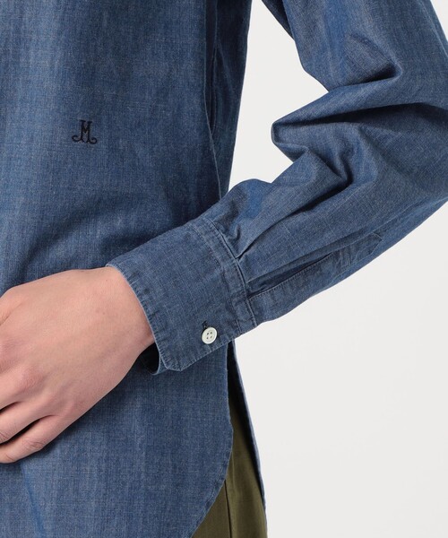 【MACPHEE】デニムシャンブレー レギュラーカラーシャツ デニムシャンブレー レギュラーカラーシャツ（シャツ/ブラウス