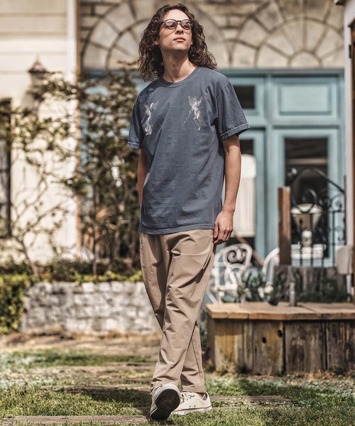 CAMBIO(カンビオ)の「mt9729- ピグメントTシャツ_Angels(Tシャツ/カットソー・メンズ・アイボリー/ブラック系その他/ブルー系その他・S/M/L/XL)」の7枚目の写真