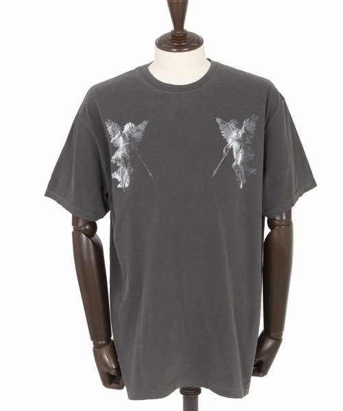 CAMBIO(カンビオ)の「mt9729- ピグメントTシャツ_Angels(Tシャツ/カットソー・メンズ・アイボリー/ブラック系その他/ブルー系その他・S/M/L/XL)」の19枚目の写真