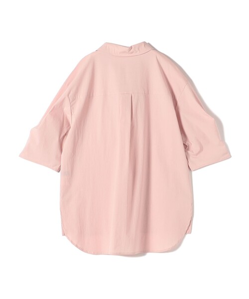 SHIPS Colors(シップス カラーズ)の「SHIPS Colors:〈手洗い可能〉ストレッチ スキッパー シャツ◇(シャツ/ブラウス・レディース・ネイビー/ホワイト/キャメル/ピンク・ONE SIZE)」の7枚目の写真