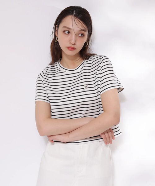 Rirandture - ♥︎リランドチュール　カットソー♥︎ Mimiパール刺繍Tシャツ（Tシャツ/カットソー）｜Rirandture