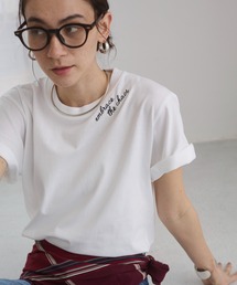 刺繍 ロゴ Tシャツ (半袖)