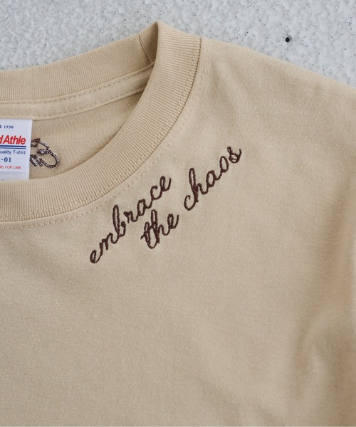 ANGIE(アンジー)の「刺繍 ロゴ Tシャツ (半袖)(Tシャツ/カットソー・レディース・ネイビー/ホワイト/ダークブラウン/ライトベージュ・MEDIUM/LARGE)」の11枚目の写真