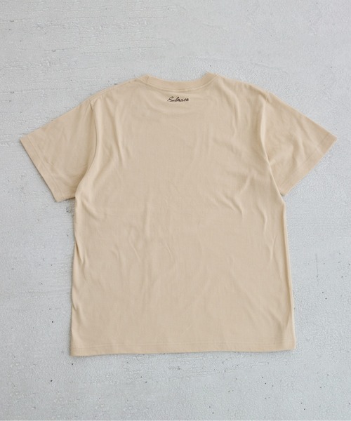 ANGIE(アンジー)の「刺繍 ロゴ Tシャツ (半袖)(Tシャツ/カットソー・レディース・ネイビー/ホワイト/ダークブラウン/ライトベージュ・MEDIUM/LARGE)」の12枚目の写真