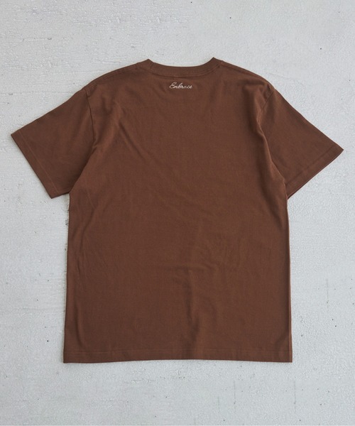 ANGIE(アンジー)の「刺繍 ロゴ Tシャツ (半袖)(Tシャツ/カットソー・レディース・ネイビー/ホワイト/ダークブラウン/ライトベージュ・MEDIUM/LARGE)」の8枚目の写真