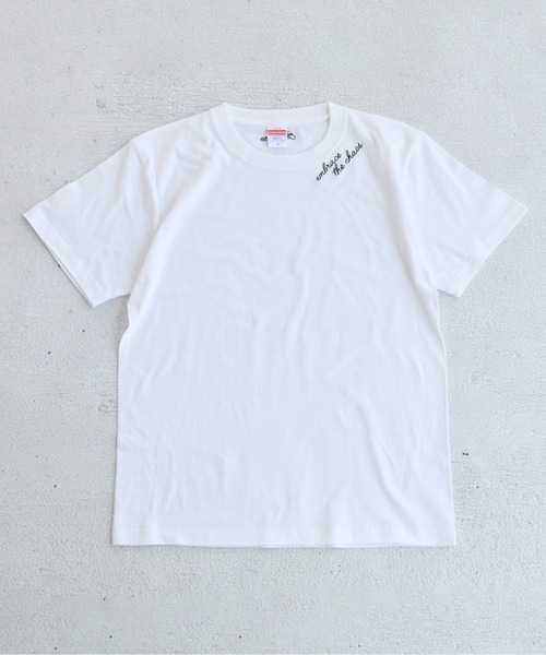 未使用T-Angie 刺繍 ロゴ Tシャツ (半袖）（Tシャツ/カットソー）｜ANGIE