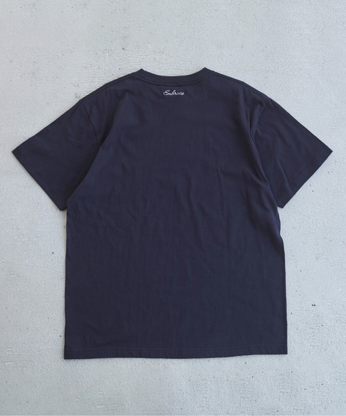 刺繍 ロゴ Tシャツ (半袖）（Tシャツ/カットソー）｜ANGIE