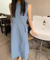 ミニポーチ付きノースリーブワンピース (SS)
