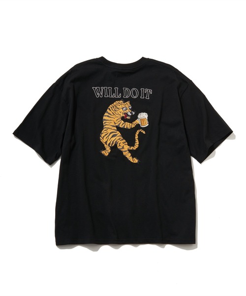 NO NEED（ノーニード）の「トラ刺繍Tシャツ（Tシャツ/カットソー・メンズ・ホワイト/ブラック/ベージュ・M/L）」の17枚目の写真