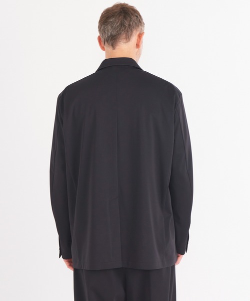 THE TOKYO（ザトウキョウ）の「【THE TOKYO/ザトウキョウ】Light Matte Stretch Jersey Double Jacket（テーラードジャケット・メンズ・ブラック/ダークグリーン・48/46/44）」の8枚目の写真