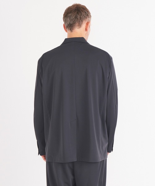 THE TOKYO（ザトウキョウ）の「【THE TOKYO/ザトウキョウ】Light Matte Stretch Jersey Double Jacket（テーラードジャケット・メンズ・ブラック/ダークグリーン・48/46/44）」の19枚目の写真