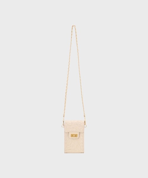 CARVING TRIBES(カービングトライブス)の「ChainMiniBag(ショルダーバッグ・レディース・シルバー/ボルドー/ブラウン系その他/ベージュ系その他/ブラック・FREE)」の10枚目の写真
