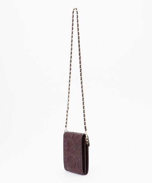 CARVING TRIBES(カービングトライブス)の「ChainMiniBag(ショルダーバッグ・レディース・シルバー/ボルドー/ブラウン系その他/ベージュ系その他/ブラック・FREE)」の11枚目の写真