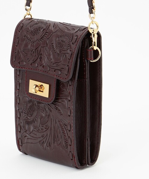 CARVING TRIBES(カービングトライブス)の「ChainMiniBag(ショルダーバッグ・レディース・シルバー/ボルドー/ブラウン系その他/ベージュ系その他/ブラック・FREE)」の13枚目の写真