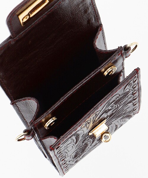 CARVING TRIBES(カービングトライブス)の「ChainMiniBag(ショルダーバッグ・レディース・シルバー/ボルドー/ブラウン系その他/ベージュ系その他/ブラック・FREE)」の15枚目の写真