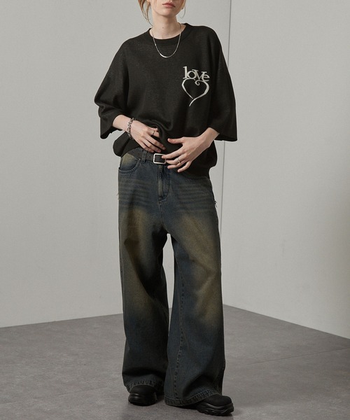 alexanderwang 半袖ニット Alexander Wang beiress ウール ショートスリーブ セーター