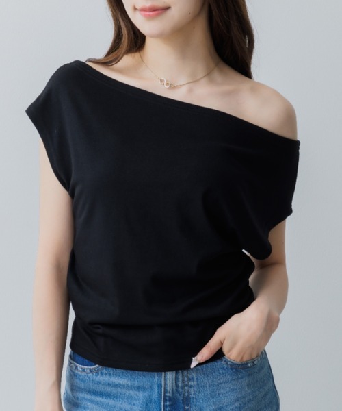 one shoulder tops（ワンショルダートップス）（Tシャツ