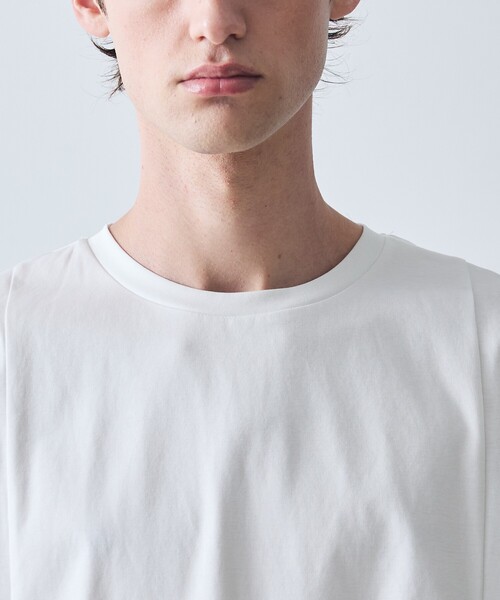 5351 POUR LES HOMMES（ゴーサンゴーイチプールオム）の「ハーフレイヤード 半袖 Tシャツ（Tシャツ/カットソー・メンズ・ホワイト/チャコールグレー・50/48/46/44）」の11枚目の写真