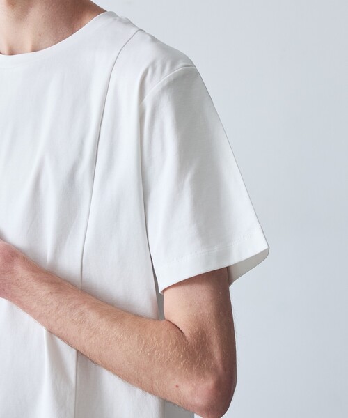 5351 POUR LES HOMMES（ゴーサンゴーイチプールオム）の「ハーフレイヤード 半袖 Tシャツ（Tシャツ/カットソー・メンズ・ホワイト/チャコールグレー・50/48/46/44）」の12枚目の写真