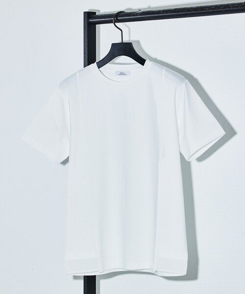 5351 POUR LES HOMMES（ゴーサンゴーイチプールオム）の「ハーフレイヤード 半袖 Tシャツ（Tシャツ/カットソー・メンズ・ホワイト/チャコールグレー・50/48/46/44）」の3枚目の写真