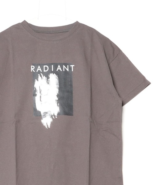 Per sist ence(パーシエンス)の「綿100スクエアプリント箔Tシャツ(Tシャツ/カットソー・レディース・オフホワイト/チャコールグレー/ブラウン・ONE SIZE)」の19枚目の写真