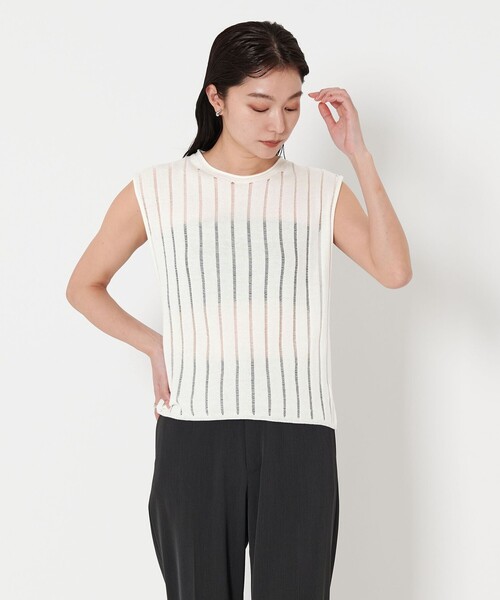 新品　未使用　タグ付　UNITED ARROWS アローズ　シアー　サマーニット MARW UNITED ARROWS ニット セーター 「MARW ARROWS」シアー