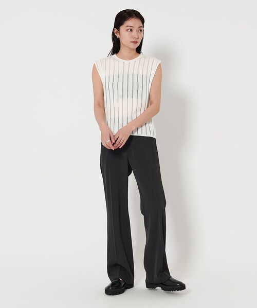 セール】＜MARW UNITED ARROWS＞シアー ストライプ ニット
