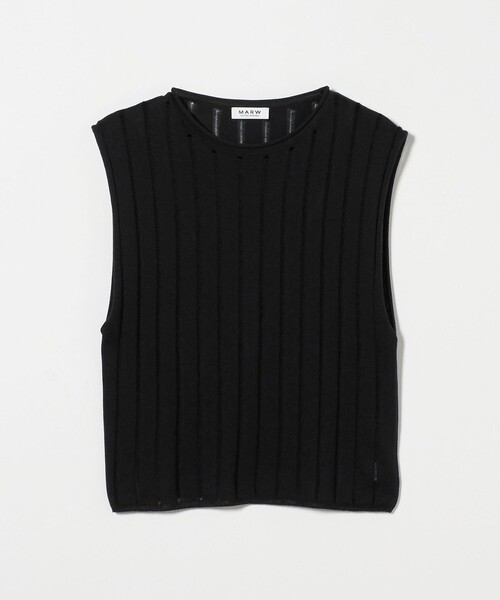 セール】＜MARW UNITED ARROWS＞シアー ストライプ ニット