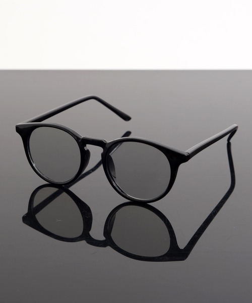 Revo.（レボ）の「ボストン型 フラットレンズ サングラス カラーレンズ クリアフレーム UVカット（サングラス・レディース・ブラウン/アイボリー/ブラック/ブラック×グリーン/ブラック×ブルー/ブラック×ピンク/クリアイエロー/ブラック×グレー・FREE）」の3枚目の写真