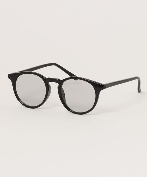 Revo.（レボ）の「ボストン型 フラットレンズ サングラス カラーレンズ クリアフレーム UVカット（サングラス・レディース・ブラウン/アイボリー/ブラック/ブラック×グリーン/ブラック×ブルー/ブラック×ピンク/クリアイエロー/ブラック×グレー・FREE）」の18枚目の写真