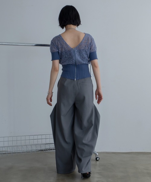 ハンズオブクリエイション新品タグ付き半袖カーディガングレー ハンズオブクリエイション新品タグ付き半袖カーディガングレー ハンズ