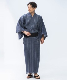 SAKAZEN(サカゼン)の浴衣 5点セット しじら織り 帯 扇子 下駄 巾着(浴衣)