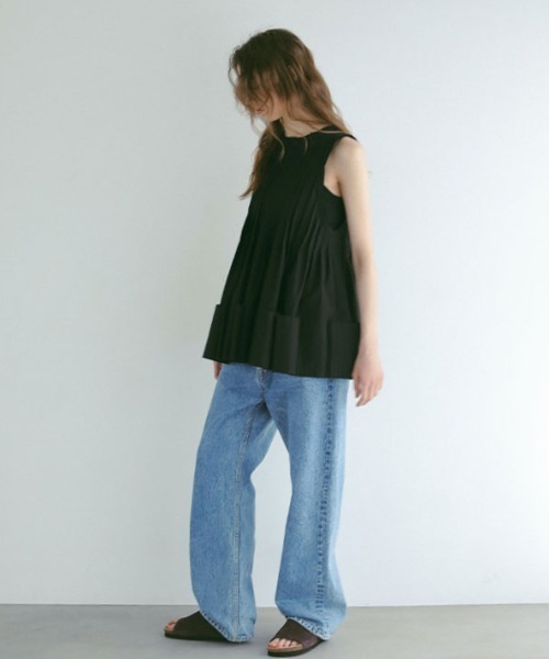 ETRE タックフレアペプラムブラウス セール】タックフレアペプラムブラウス（シャツ/ブラウス