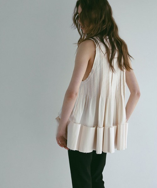 ブラウス シャツ Eブロードペプラムタックフレアブラウス レディース STYLEBLOCK ブラウス シャツ Eブロードペプラムタックフレア