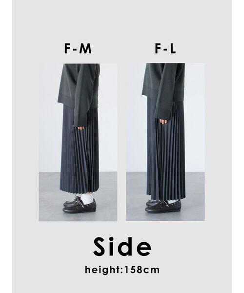 Lugnoncure（ルノンキュール）の「【選べる着丈】無地/柄アソートプリーツスカート（スカート・レディース・ブラウン/ブラック/チャコールグレー/グレー・ﾌﾘｰ(M)/ﾌﾘｰ(L)）」の6枚目の写真