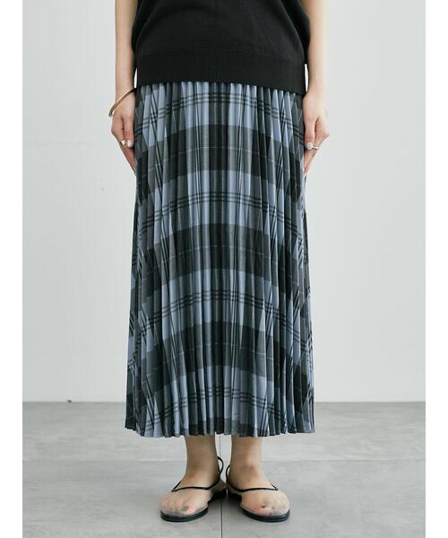 Lugnoncure（ルノンキュール）の「【選べる着丈】無地/柄アソートプリーツスカート（スカート・レディース・ブラウン/ブラック/チャコールグレー/グレー・ﾌﾘｰ(M)/ﾌﾘｰ(L)）」の11枚目の写真