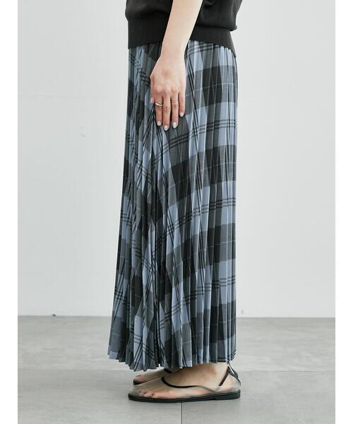 Lugnoncure（ルノンキュール）の「【選べる着丈】無地/柄アソートプリーツスカート（スカート・レディース・ブラウン/ブラック/チャコールグレー/グレー・ﾌﾘｰ(M)/ﾌﾘｰ(L)）」の15枚目の写真