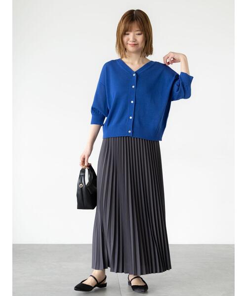 Lugnoncure（ルノンキュール）の「【選べる着丈】無地/柄アソートプリーツスカート（スカート・レディース・ブラウン/ブラック/チャコールグレー/グレー・ﾌﾘｰ(M)/ﾌﾘｰ(L)）」の17枚目の写真