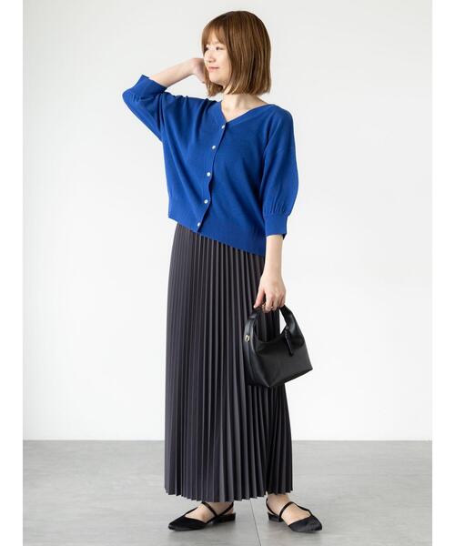 Lugnoncure（ルノンキュール）の「【選べる着丈】無地/柄アソートプリーツスカート（スカート・レディース・ブラウン/ブラック/チャコールグレー/グレー・ﾌﾘｰ(M)/ﾌﾘｰ(L)）」の18枚目の写真