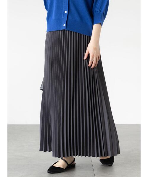 Lugnoncure（ルノンキュール）の「【選べる着丈】無地/柄アソートプリーツスカート（スカート・レディース・ブラウン/ブラック/チャコールグレー/グレー・ﾌﾘｰ(M)/ﾌﾘｰ(L)）」の19枚目の写真