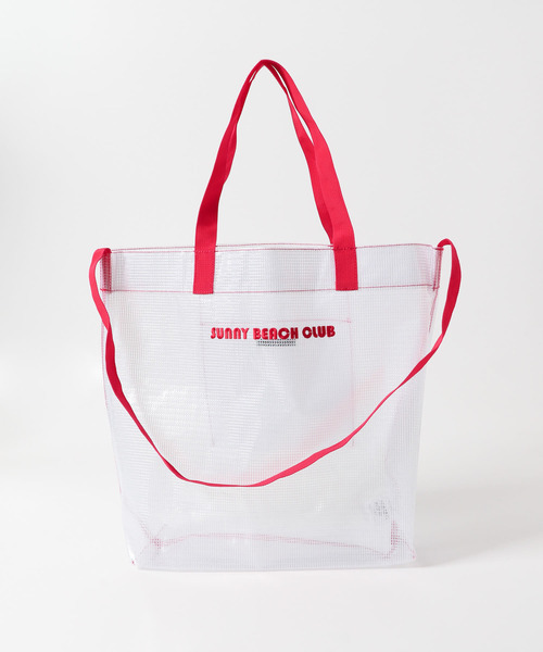 URBAN RESEARCH Sonny Label（アーバンリサーチサニーレーベル）の「ビッグプールバッグ（トートバッグ・レディース・ホワイト/ブラック/ブルー・ONE）」の15枚目の写真