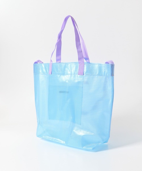 URBAN RESEARCH Sonny Label（アーバンリサーチサニーレーベル）の「ビッグプールバッグ（トートバッグ・レディース・ホワイト/ブラック/ブルー・ONE）」の18枚目の写真