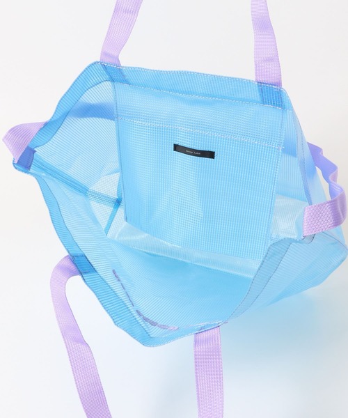 URBAN RESEARCH Sonny Label（アーバンリサーチサニーレーベル）の「ビッグプールバッグ（トートバッグ・レディース・ホワイト/ブラック/ブルー・ONE）」の21枚目の写真