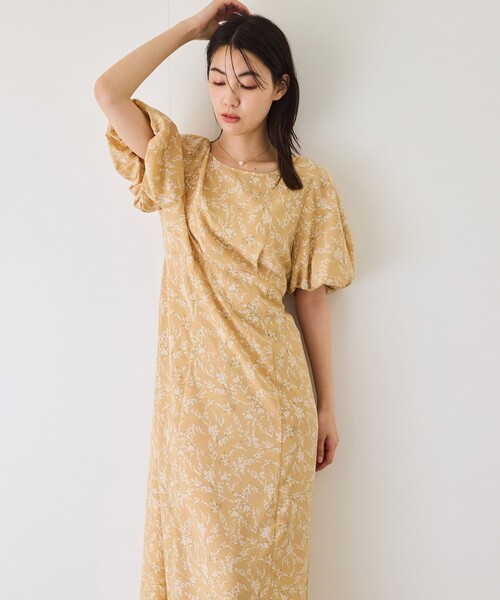 Jayro(ジャイロ)の「花柄バルーン袖ワンピース(ワンピース・レディース・オフホワイト/ブルー/ブラック・M)」の20枚目の写真