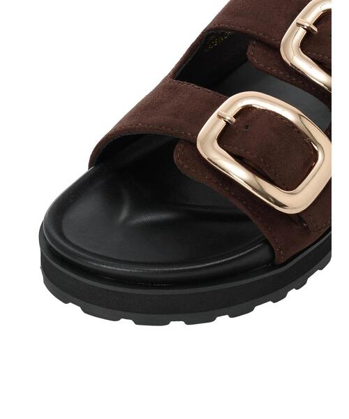 Te chichi（テチチ）の「ビジューベルトフットベットサンダル（サンダル・レディース・ブラック/ダークブラウン・37/38）」の10枚目の写真