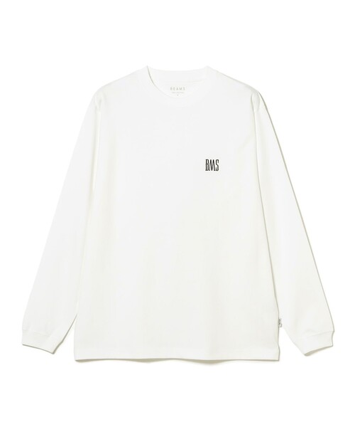 BEAMS(ビームス)の「BMSロゴ ロングスリーブ Tシャツ(Tシャツ/カットソー・メンズ・ブラック/ホワイト/ネイビー・SMALL/MEDIUM/LARGE/X-LARGE/XX-LARGE)」の2枚目の写真
