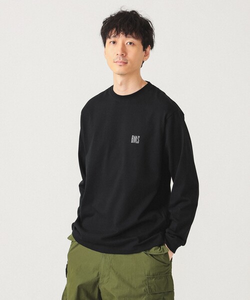 BEAMS SSZ ビームス ロンT ブラック サイズM ポリエステル BMSロゴ ロングスリーブ Tシャツ（Tシャツ/カットソー）｜BEAMS
