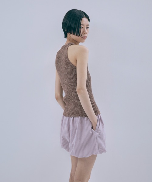 EN NEUME（エンノイム）の「Vintage Stripe Balloon Pants（その他パンツ・レディース・ブラウン/ピンク/ネイビー・FREE）」の6枚目の写真