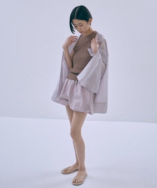 EN NEUME（エンノイム）の「Vintage Stripe Balloon Pants（その他パンツ・レディース・ブラウン/ピンク/ネイビー・FREE）」の11枚目の写真
